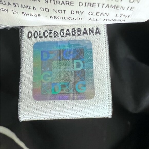 D G Dolce  Gabbana Black Button Down Short Sleeve Shirt Size XL - Picture 10 of 10